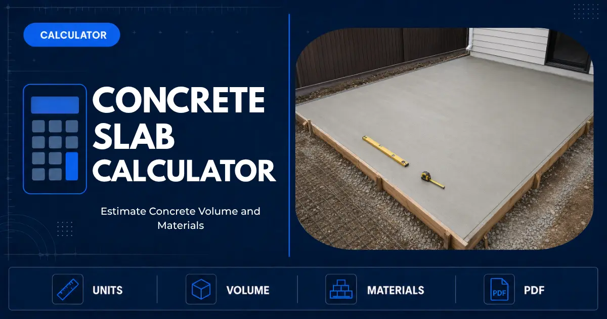 Concrete Slab Calculator